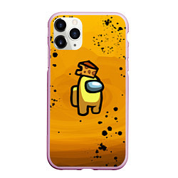 Чехол iPhone 11 Pro матовый Among Us Cheese Z, цвет: 3D-розовый