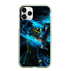 Чехол iPhone 11 Pro матовый NEON SAMURAI