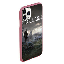 Чехол iPhone 11 Pro матовый STALKER 2, цвет: 3D-малиновый — фото 2