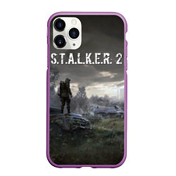 Чехол iPhone 11 Pro матовый STALKER 2, цвет: 3D-фиолетовый