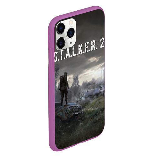 Чехол iPhone 11 Pro матовый STALKER 2 / 3D-Фиолетовый – фото 2