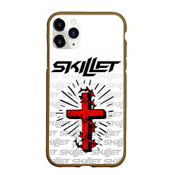 Чехол iPhone 11 Pro матовый SKILLET, цвет: 3D-коричневый