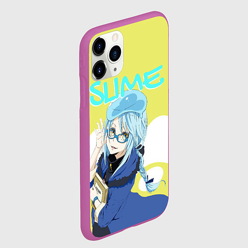 Чехол iPhone 11 Pro матовый Slime / 3D-Фиолетовый – фото 2