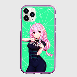 Чехол iPhone 11 Pro матовый Shuna, цвет: 3D-фиолетовый
