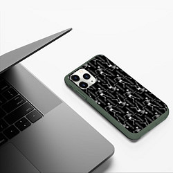 Чехол iPhone 11 Pro матовый WEBGHETTO, цвет: 3D-темно-зеленый — фото 2