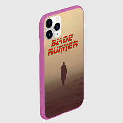 Чехол iPhone 11 Pro матовый Бегущий по лезвию, цвет: 3D-фиолетовый — фото 2
