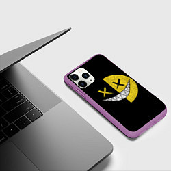 Чехол iPhone 11 Pro матовый SMILE, цвет: 3D-фиолетовый — фото 2