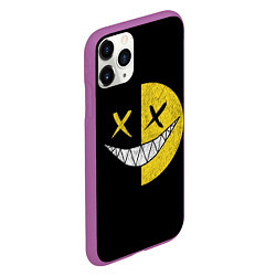 Чехол iPhone 11 Pro матовый SMILE, цвет: 3D-фиолетовый — фото 2
