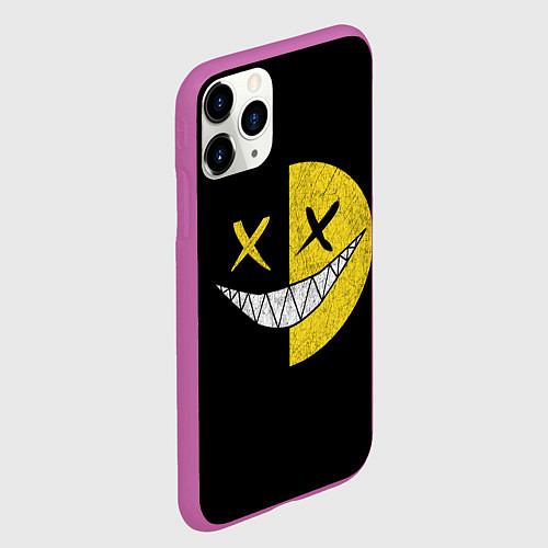 Чехол iPhone 11 Pro матовый SMILE / 3D-Фиолетовый – фото 2