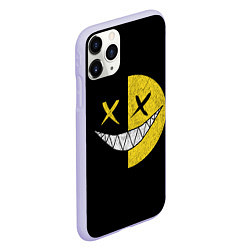 Чехол iPhone 11 Pro матовый SMILE, цвет: 3D-светло-сиреневый — фото 2