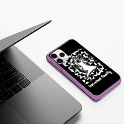 Чехол iPhone 11 Pro матовый Haunted Family Kizaru, цвет: 3D-фиолетовый — фото 2