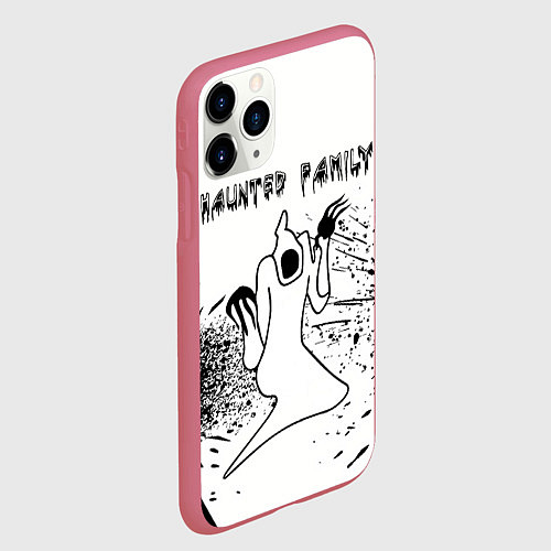 Чехол iPhone 11 Pro матовый KIZARU: HAUNTED FAMILY / 3D-Малиновый – фото 2