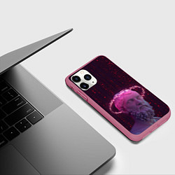 Чехол iPhone 11 Pro матовый Мудрец, цвет: 3D-малиновый — фото 2