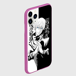 Чехол iPhone 11 Pro матовый Магическая битва, цвет: 3D-фиолетовый — фото 2