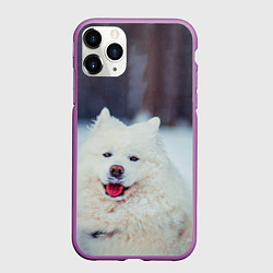 Чехол iPhone 11 Pro матовый САМОЕД, цвет: 3D-фиолетовый