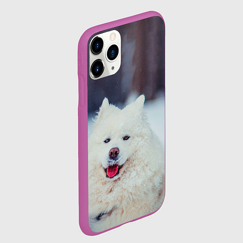 Чехол iPhone 11 Pro матовый САМОЕД / 3D-Фиолетовый – фото 2