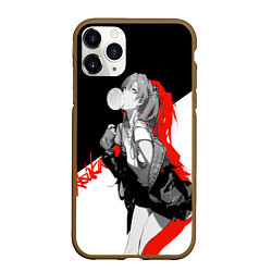 Чехол iPhone 11 Pro матовый Asuka Langley Evangelion, цвет: 3D-коричневый