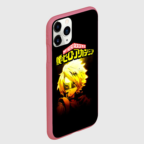 Чехол iPhone 11 Pro матовый Моя геройская академия / 3D-Малиновый – фото 2