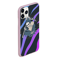 Чехол iPhone 11 Pro матовый Skate or die art, цвет: 3D-розовый — фото 2