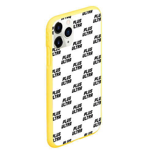 Чехол iPhone 11 Pro матовый Моя геройская академия / 3D-Желтый – фото 2