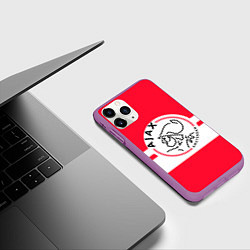 Чехол iPhone 11 Pro матовый AJAX AMSTERDAM, цвет: 3D-фиолетовый — фото 2