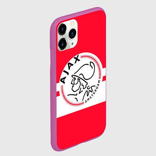 Чехол iPhone 11 Pro матовый AJAX AMSTERDAM / 3D-Фиолетовый – фото 2