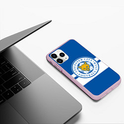 Чехол iPhone 11 Pro матовый LEICESTER CITY, цвет: 3D-розовый — фото 2