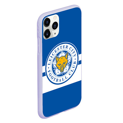 Чехол iPhone 11 Pro матовый LEICESTER CITY / 3D-Светло-сиреневый – фото 2