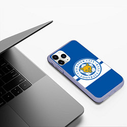 Чехол iPhone 11 Pro матовый LEICESTER CITY, цвет: 3D-светло-сиреневый — фото 2