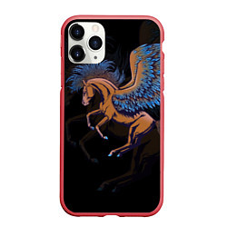 Чехол iPhone 11 Pro матовый Pegasus wings, цвет: 3D-красный