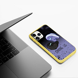 Чехол iPhone 11 Pro матовый AMONG US - Кто Импостор?, цвет: 3D-желтый — фото 2
