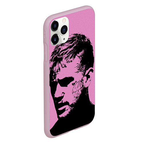 Чехол iPhone 11 Pro матовый Lil peep / 3D-Розовый – фото 2