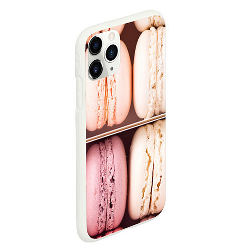 Чехол iPhone 11 Pro матовый Макарон / 3D-Белый – фото 2