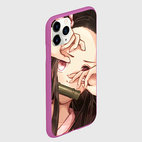 Чехол iPhone 11 Pro матовый НЕЗУКА / 3D-Фиолетовый – фото 2