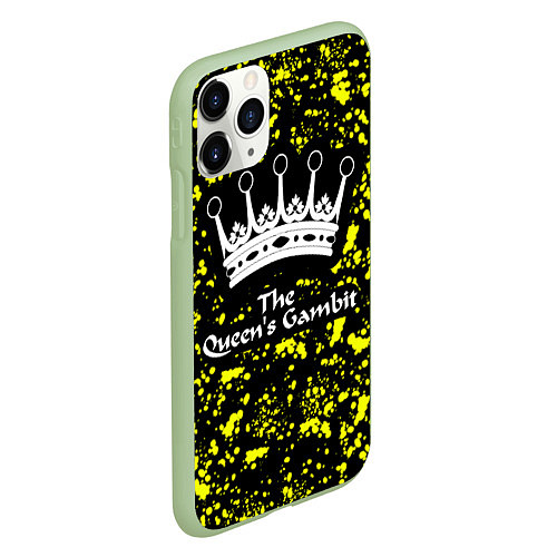 Чехол iPhone 11 Pro матовый The Queens Gambit / 3D-Салатовый – фото 2