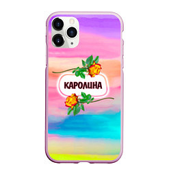 Чехол iPhone 11 Pro матовый Каролина, цвет: 3D-розовый