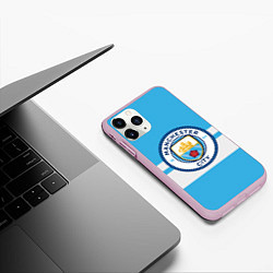 Чехол iPhone 11 Pro матовый MANCHESTER CITY, цвет: 3D-розовый — фото 2