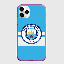 Чехол iPhone 11 Pro матовый MANCHESTER CITY, цвет: 3D-фиолетовый