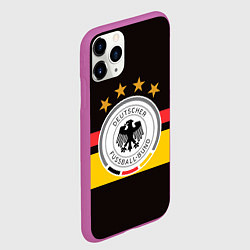 Чехол iPhone 11 Pro матовый СБОРНАЯ ГЕРМАНИИ, цвет: 3D-фиолетовый — фото 2