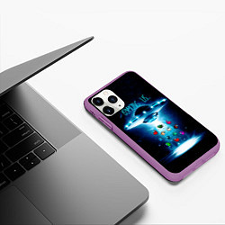 Чехол iPhone 11 Pro матовый Среди Нас, цвет: 3D-фиолетовый — фото 2