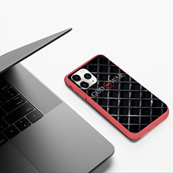 Чехол iPhone 11 Pro матовый GOD OF WAR S, цвет: 3D-красный — фото 2