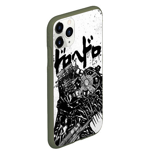 Чехол iPhone 11 Pro матовый DOROHEDORO / 3D-Темно-зеленый – фото 2