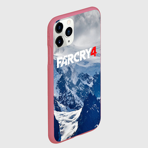 Чехол iPhone 11 Pro матовый FARCRY 4 S / 3D-Малиновый – фото 2