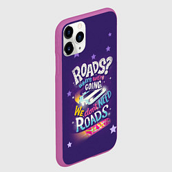 Чехол iPhone 11 Pro матовый Back to the Future, цвет: 3D-фиолетовый — фото 2