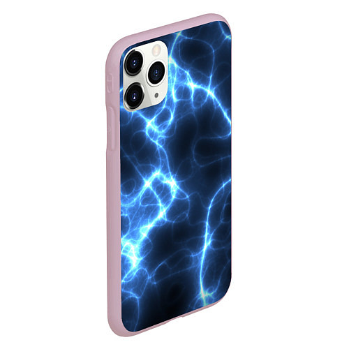 Чехол iPhone 11 Pro матовый Электро / 3D-Розовый – фото 2