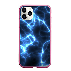 Чехол iPhone 11 Pro матовый Электро, цвет: 3D-малиновый