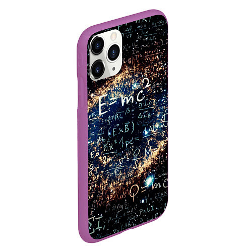 Чехол iPhone 11 Pro матовый Формула Вселенной / 3D-Фиолетовый – фото 2