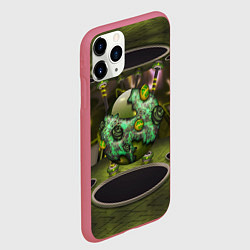 Чехол iPhone 11 Pro матовый AbstractThings 3, цвет: 3D-малиновый — фото 2
