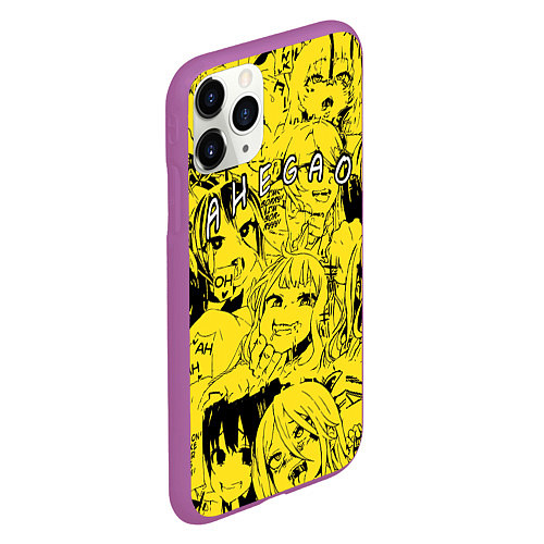 Чехол iPhone 11 Pro матовый AHEGAO / 3D-Фиолетовый – фото 2