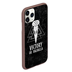 Чехол iPhone 11 Pro матовый Victory or Valhalla, цвет: 3D-коричневый — фото 2